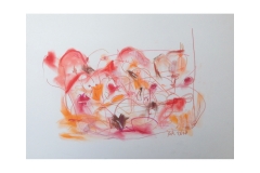 Zeichnung II in Rot
